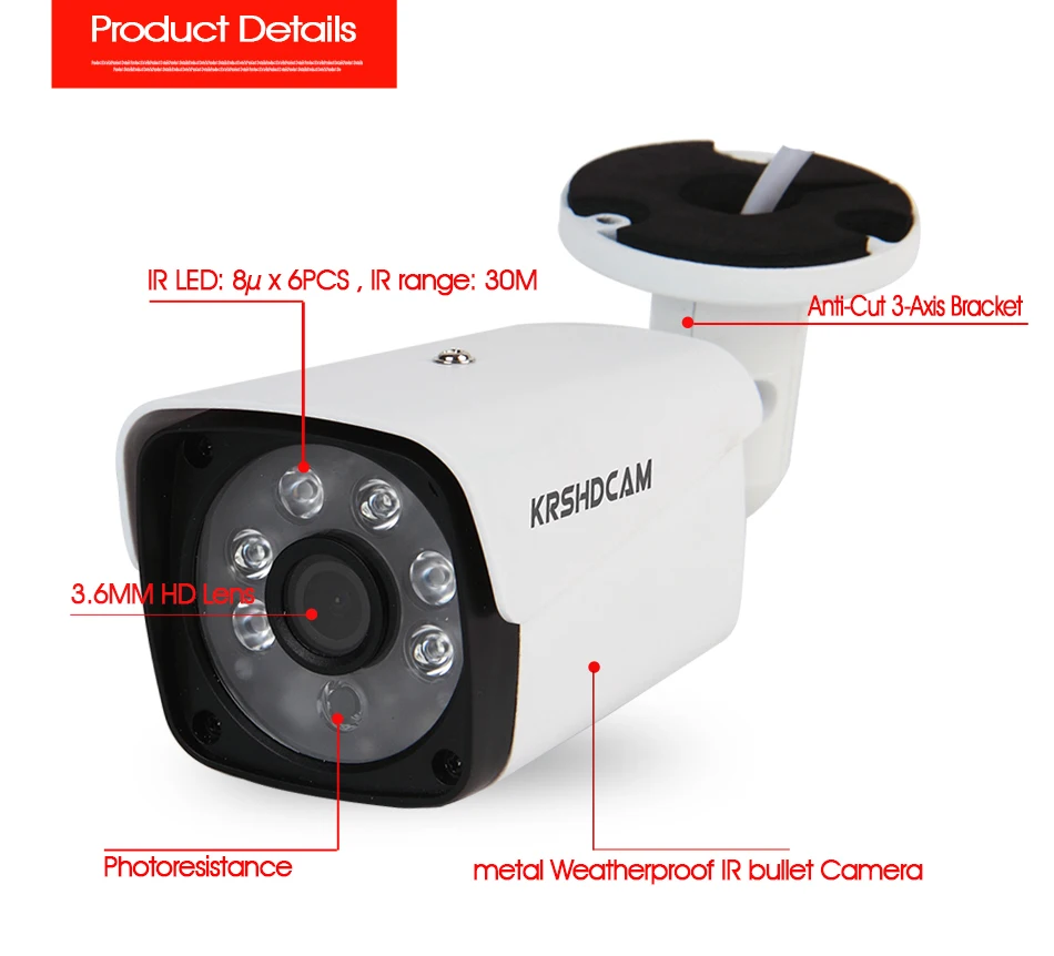 4CH система видеонаблюдения 5MP H.265 DVR 4 шт. 5.0MP AHD камера 2592*1944 ИК Водонепроницаемая наружная Камера Безопасности s домашний комплект видеонаблюдения