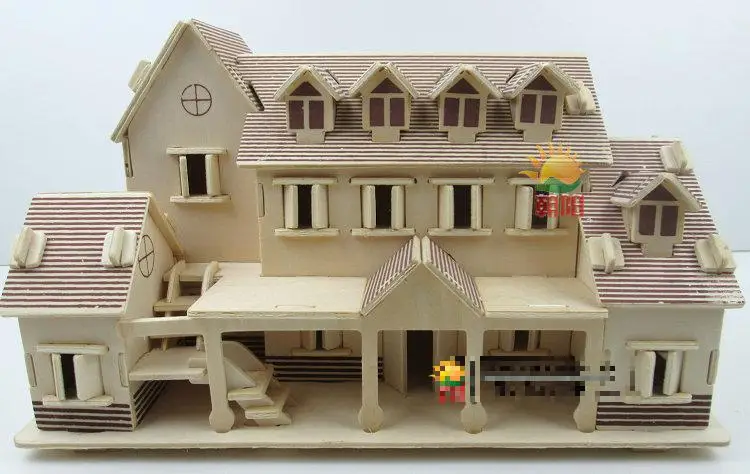 DIY 3D головоломка ручная сборка модель игрушки солнечный свет пляж Вилла Дом
