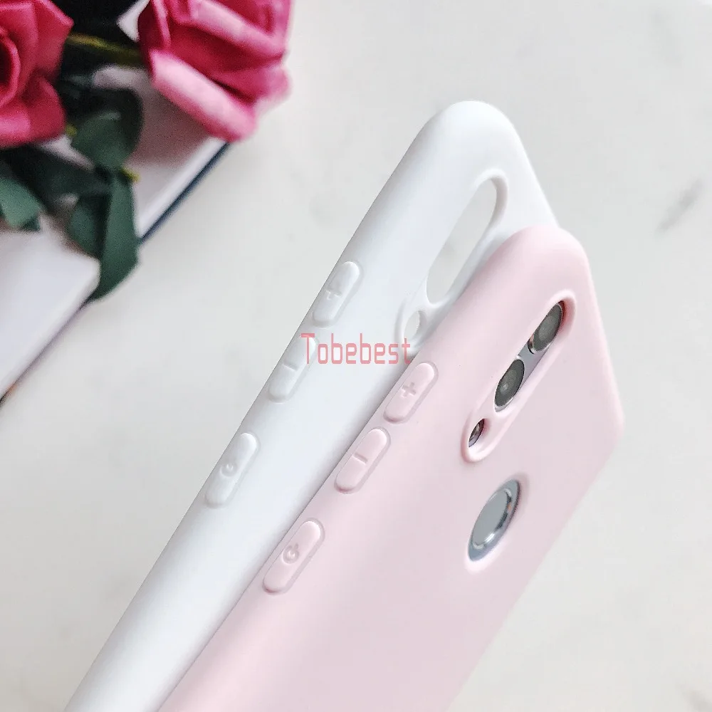 Huawei P Smart 2019 Case Candy Colorful Matte TPU Phone for Silicone Coque Honor 10 Lite Cover |