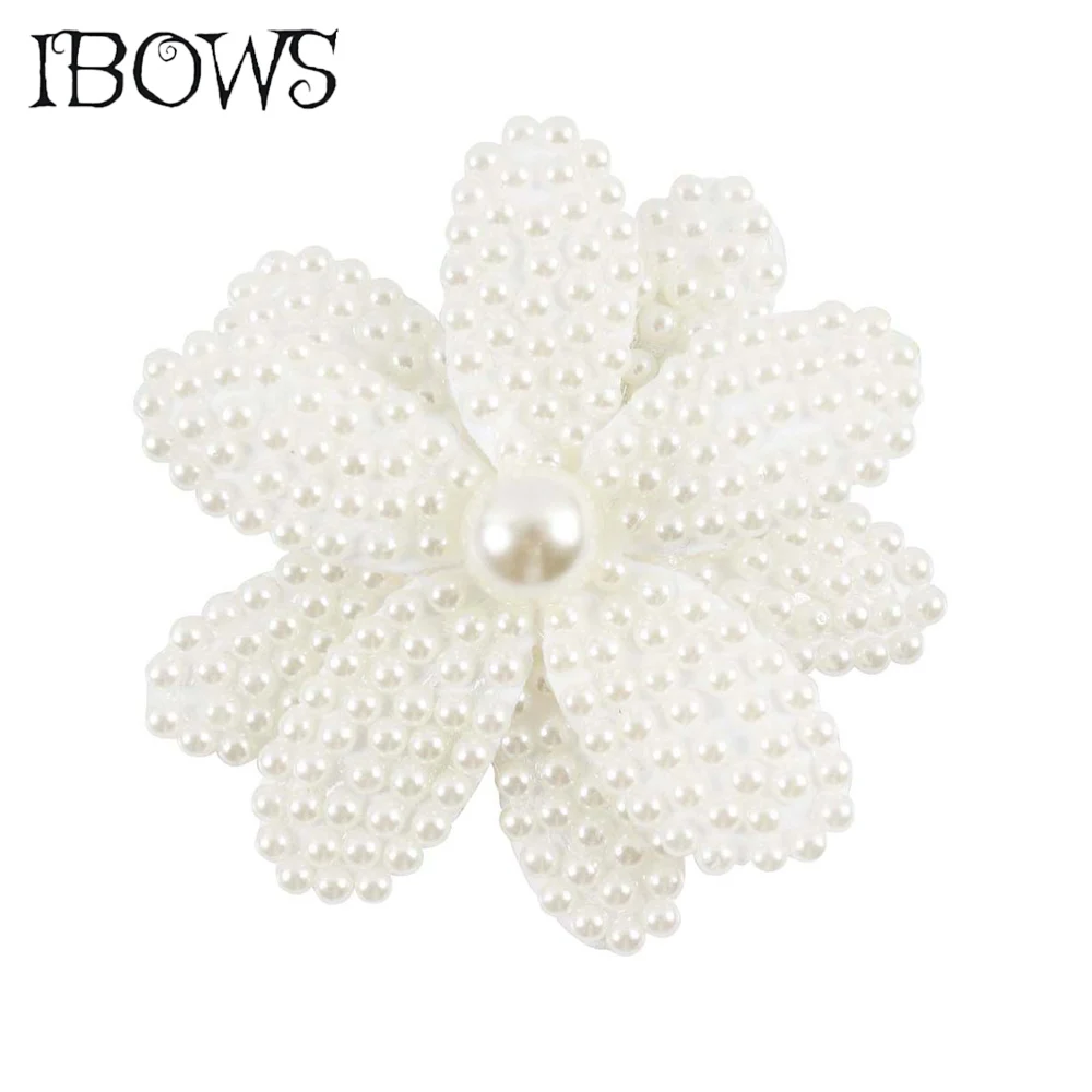 

Boutique White Pearl Hair Bow With Clips For Women Girl Hair Clip Flower Hairgrip Alligator Hair Hook Hair Accessories Headwear