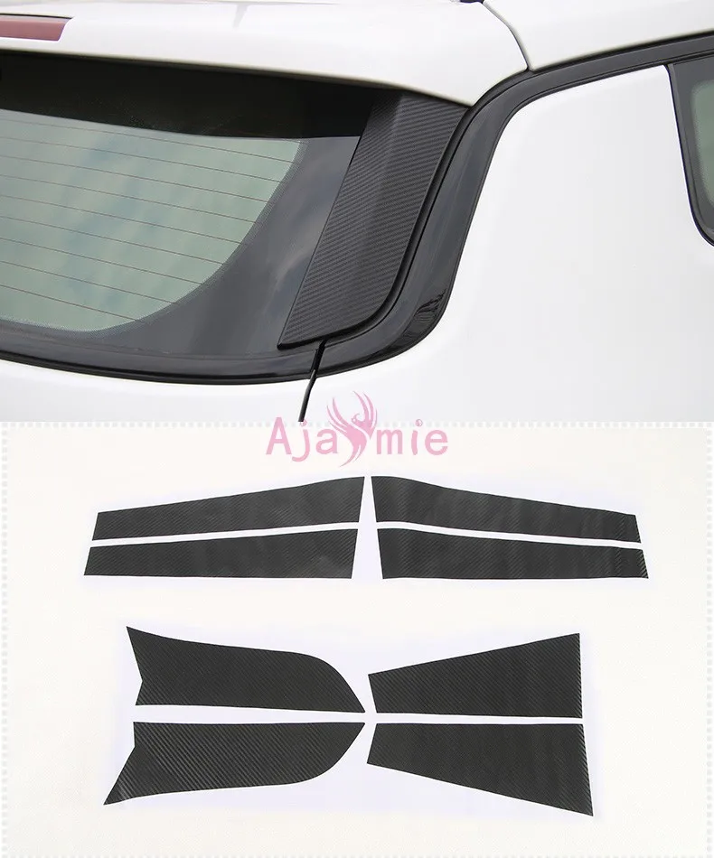 Car Styling Carbon Fiber Color Door Handle and Bowl insert Sticker Film With Smart Hole 2017 2018 For Jeep Compass Accessories | Автомобили