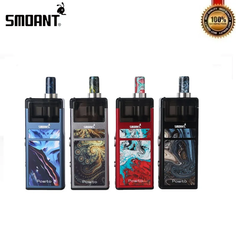 В наличии оригинальный Smoant Pasito Pod Kit 25 Вт 1100 мАч мод 3 мл пустой картридж сетка 0.