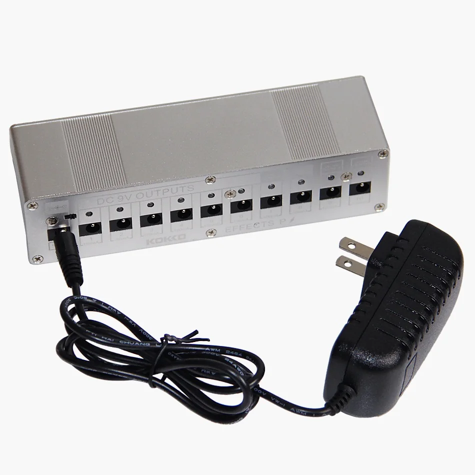 Kokko гитарная педаль питания компактный размер для DC 9 V/12 V/18 V EU/UK/USA Бесплатная