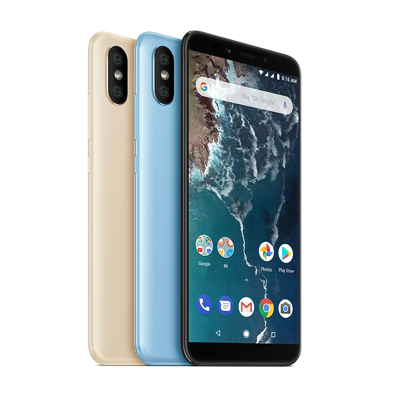 Глобальная версия Xiaomi Mi A2 5 99 дюймов 18:9 полный экран 4 Гб 64 Snapdragon 660 AIE 20MP + 12MP двойная