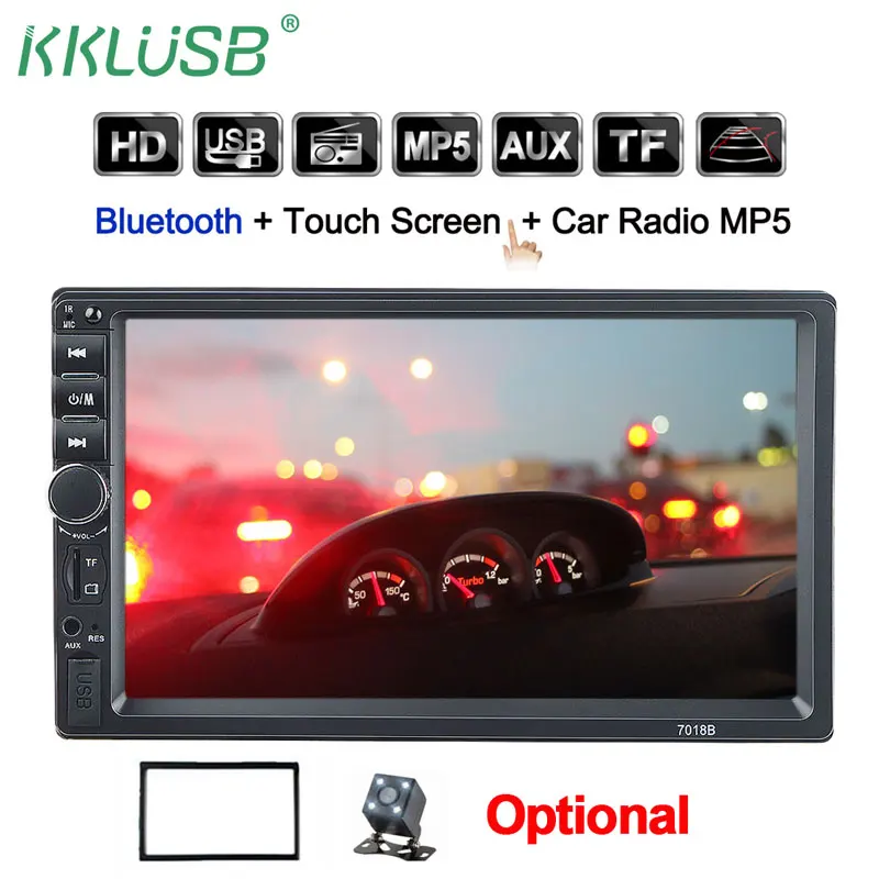 2din Автомагнитола 7 дюймов сенсорный mirrorlink Android плеер сабвуфер MP5 плеер Авторадио Bluetooth Камера заднего вида магнитофон