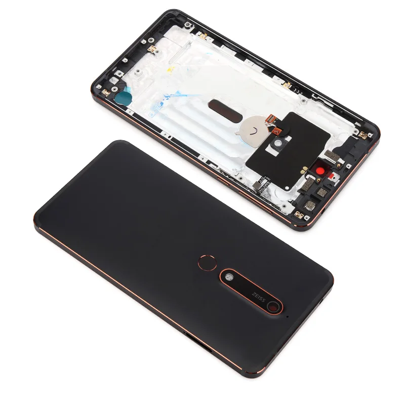 Оригинальная задняя крышка батарейного отсека для Nokia 6 1 + стеклянный объектив