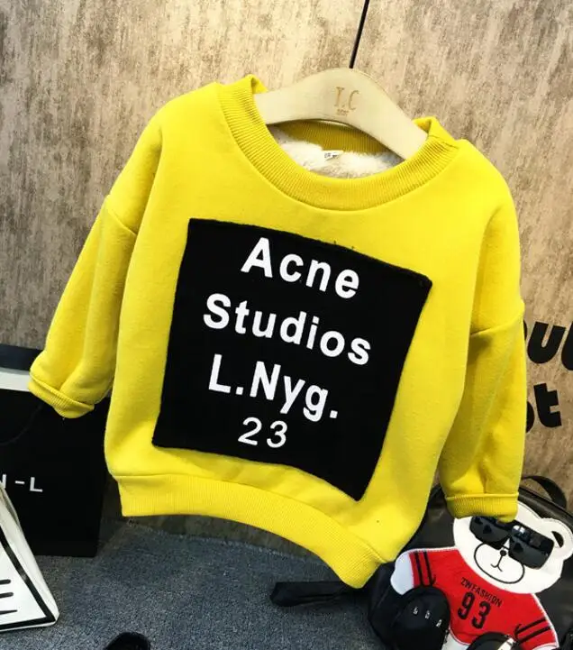 Thickening sweater Брендовая одежда для мальчиков Модный Детский свитер из плотного флиса+ джинсы комплект из 2 предметов, детский зимний комплект, толстовки для мальчиков повседневные Костюмы для детей возрастом от 2 до 6 лет - Цвет: Thickening sweater