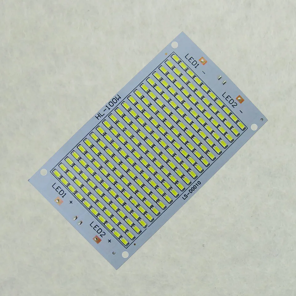 10 шт. LED pcb 100 Вт 162*94 11000lm алюминиевый радиатор с SMD5730 источник света прожектор