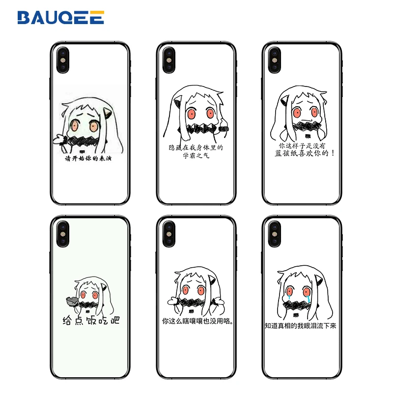 Fashion Super Slim PC+TPU Cute Expression Case for iPhone X 10 Plus Full Body Cover Coque iphone 7 Fundas |