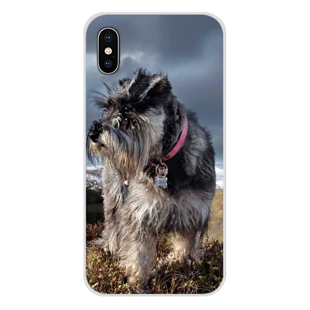 Чехлы для сотового телефона миниатюрные Schnauzer dog art Для Xiaomi Mi4 Mi5 Mi5S Mi6 Mi A1 A2 5X 6X 8 9 Lite