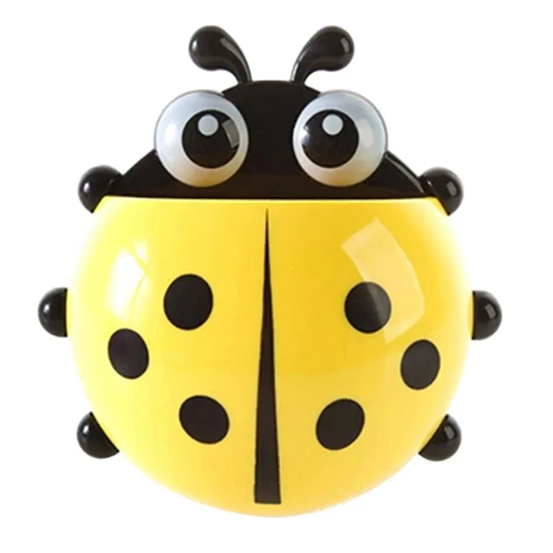 Cute Ladybird Beetle Toothbrush Toothpaste Holder Storage Rack Bathroom Shelves | Обустройство дома
