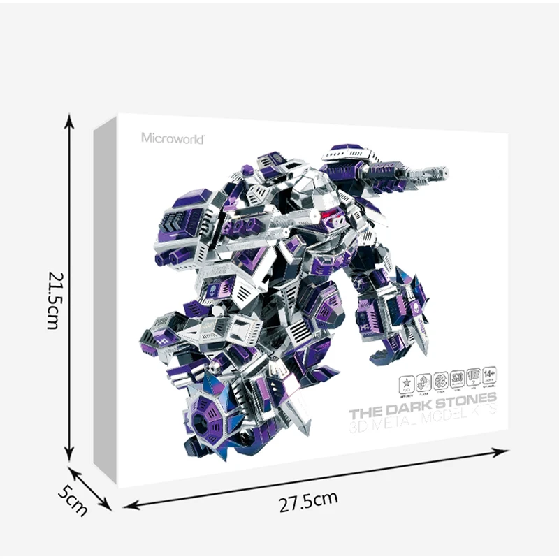 Микромир темноте камни 3D металлические головоломки DIY сборка модель Наборы
