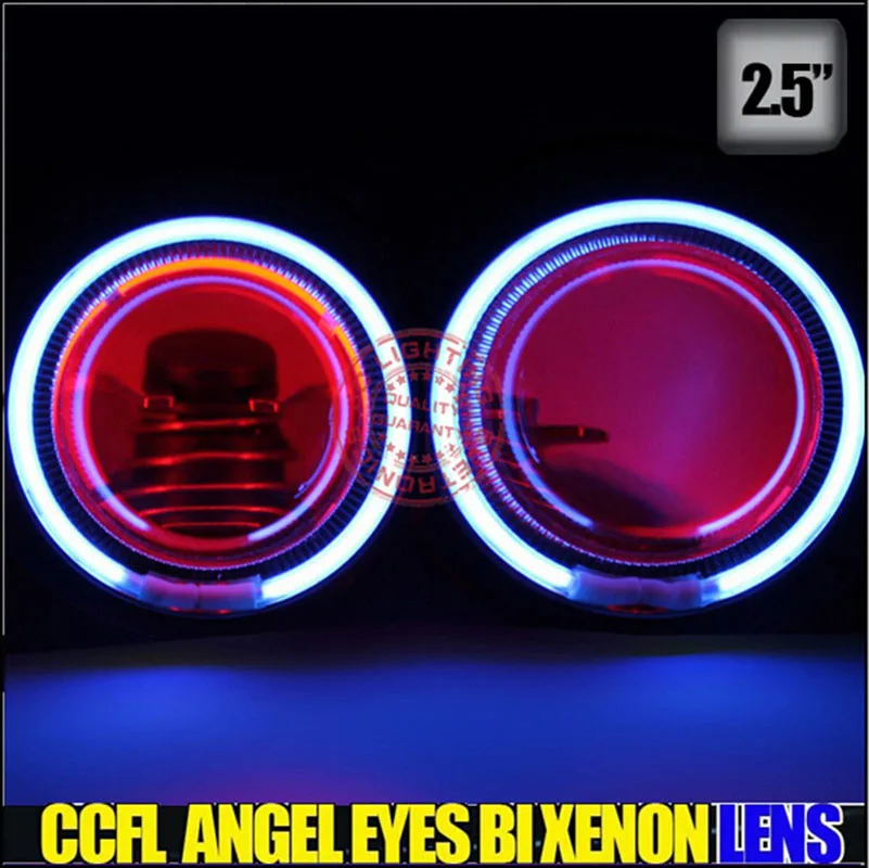 2 5 &quotВодонепроницаемый биксеноновый комплект линз для проектора с глазами