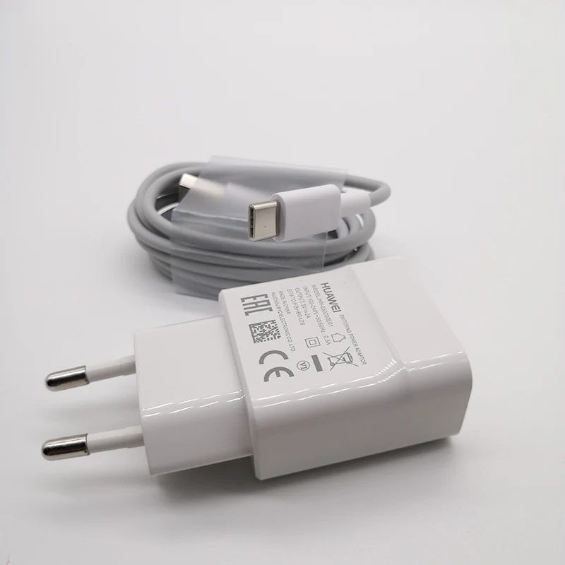 Оригинальный зарядный адаптер HUAWEI 5 В/2 А Micro USB/type C кабель 1 м для Huawei p9 p30 pro nova 5t P7/P8