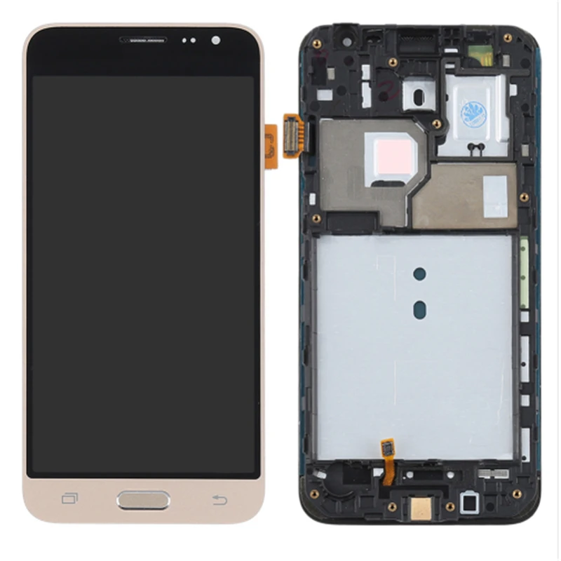 Для Samsung J3 2016 LCD J320F J320FN J320M ЖК дисплей сенсорный экран дигитайзер с рамкой Кнопка