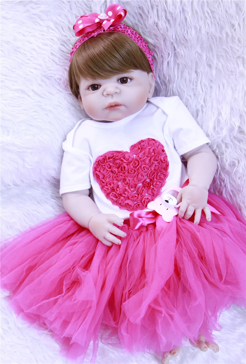 Куклы для девочек Bebe reborn NPK 22 дюйма полностью силиконовые куклы новорожденных