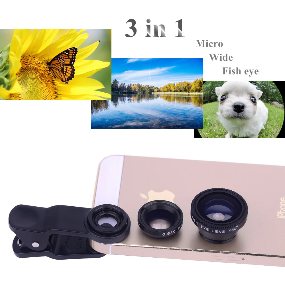 Orsda 10 в 1 объектив для мобильного телефона 8X камера телеобъектив рыбий глаз