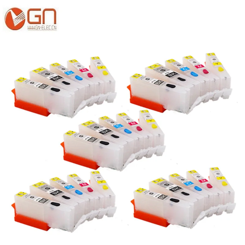 GN 25 шт. PGI470 CLI471 пустой пополняемый картридж для принтера Canon PGI 470XL CLI 471XL PIXMA MG5740/MG6840