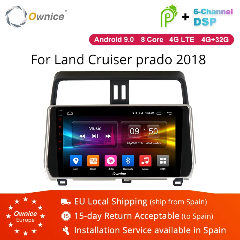 Ownice K1 K2 K3 2DIN 2 Гб ОЗУ 32 ПЗУ Восьмиядерный Android 8 1 Автомобильный DVD Радио для Toyota Land