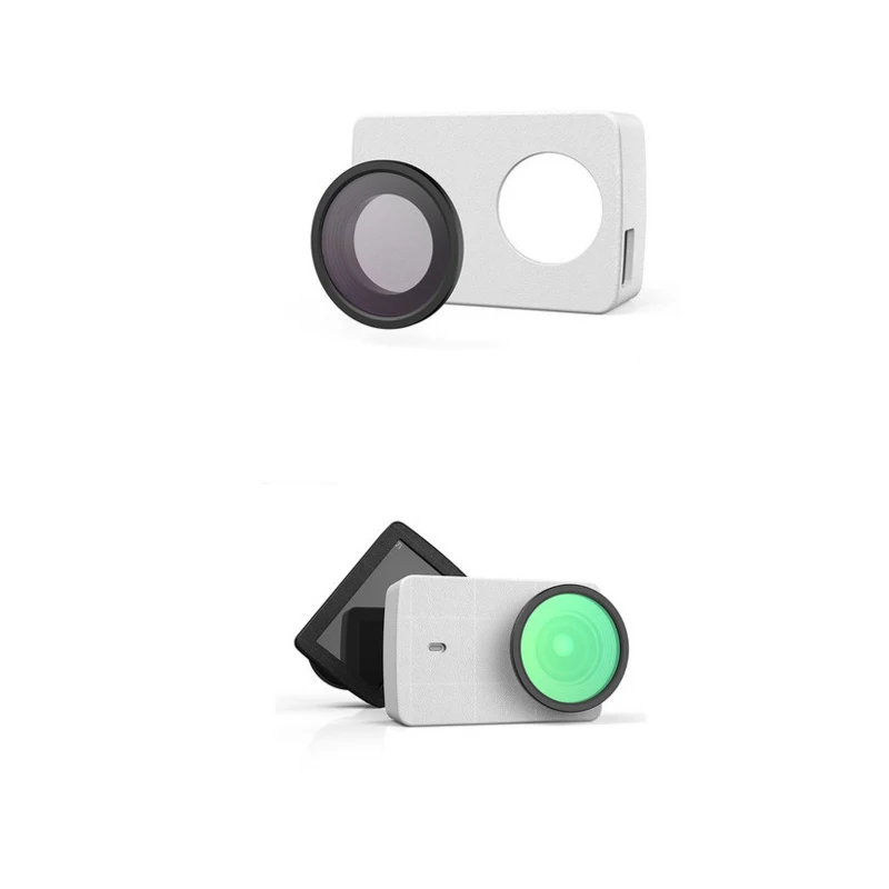 YI 4K UV Защитный Объектив+ защитный чехол из искусственной кожи черный и белый для Xiaomi Yi 4K Аксессуары для спортивной экшн-камеры