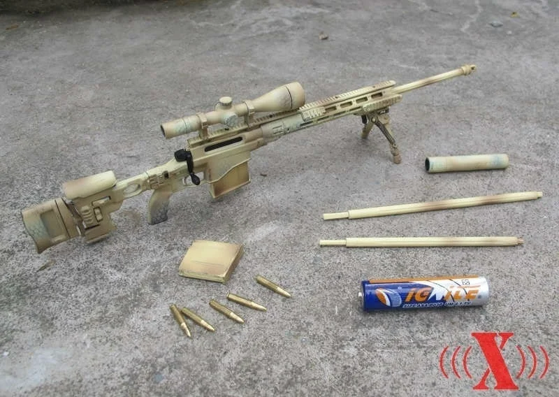 1/6 Весы X-Игрушечные лошадки армии США MSR модульная снайперская винтовка пистолет