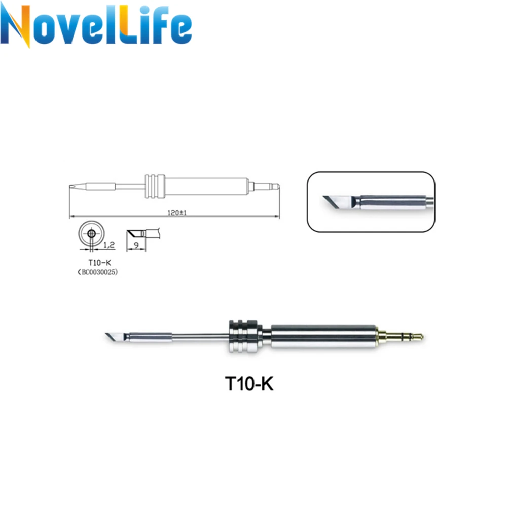Сменная насадка для паяльника T10 K 0.5I 1.2C 1.3D без свинца с USB разъемом USB|Сварочные