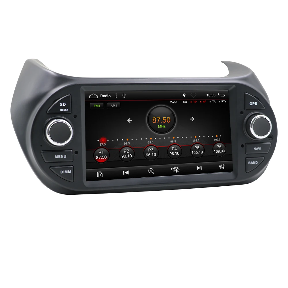 Eunavi автомобильный мультимедийный плеер gps Android 9 0 Радио 1Din DVD для