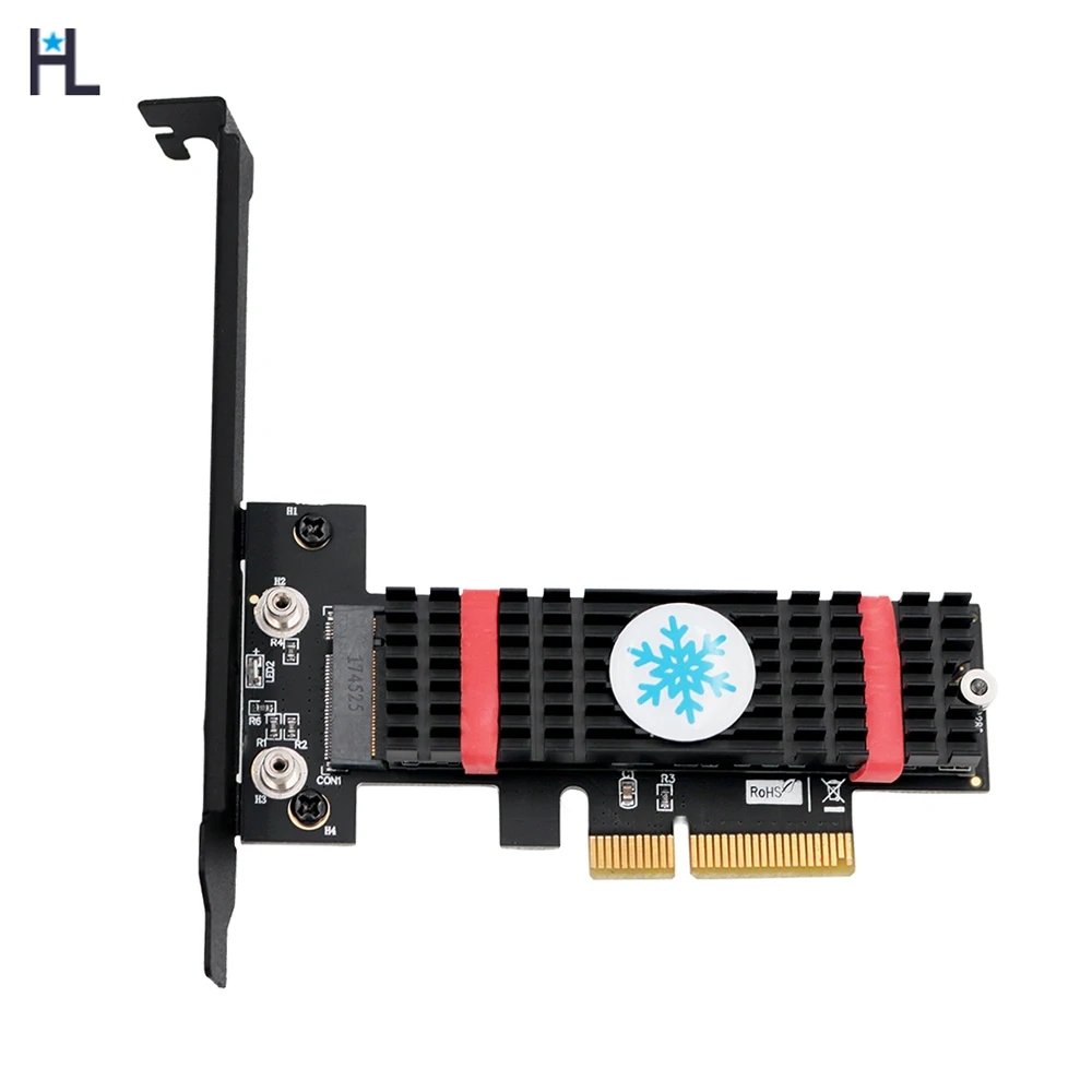 

Адаптер хоста M.2 NGFF PCI-e nvme SSD к PCI Express 3,0x4 с радиатором, адаптер M.2 nvme PCI-e x4, NGFF key M PCI-E 4X