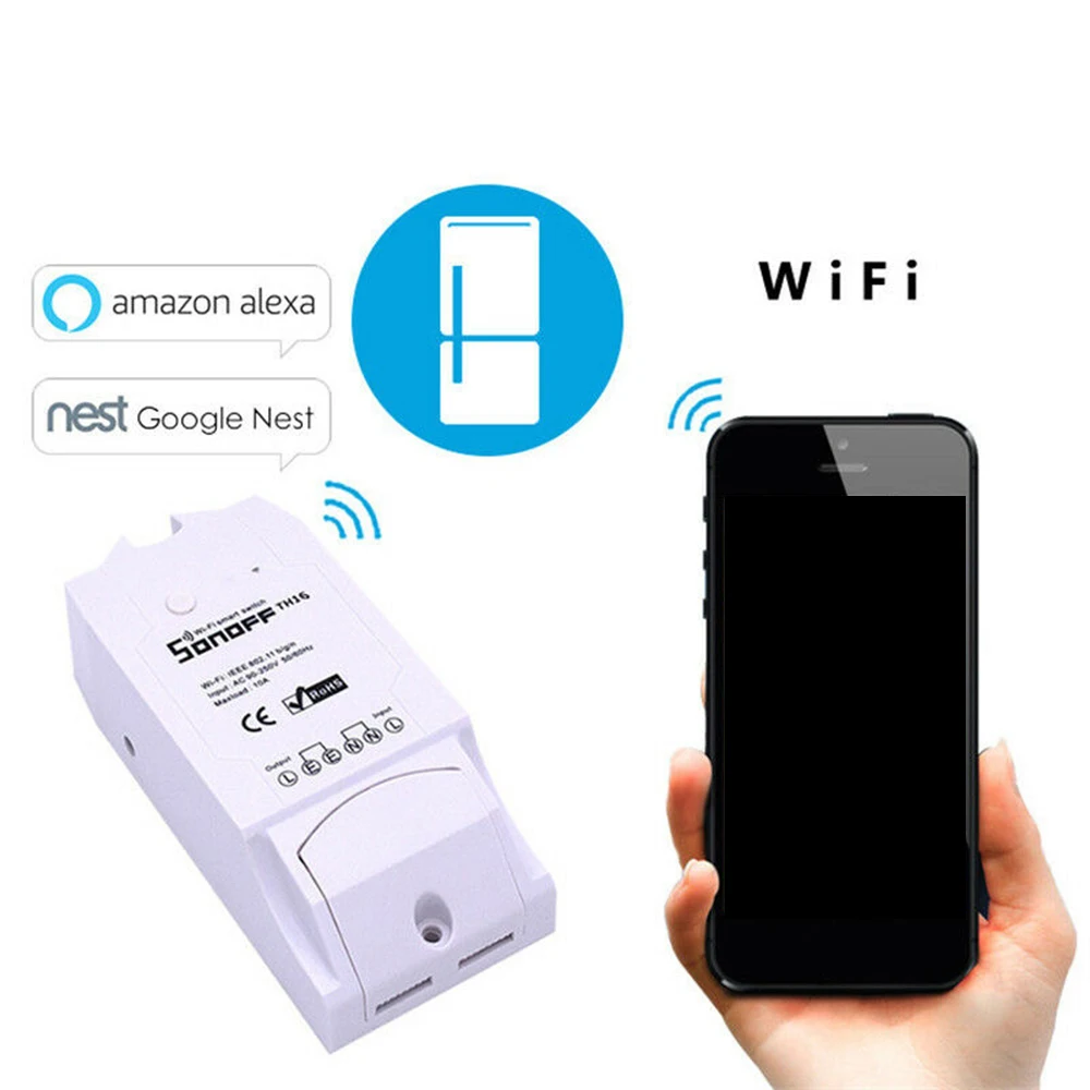 Для Sonoff Pow R2 16A измеритель мощности монитор беспроводной WiFi переключатель с