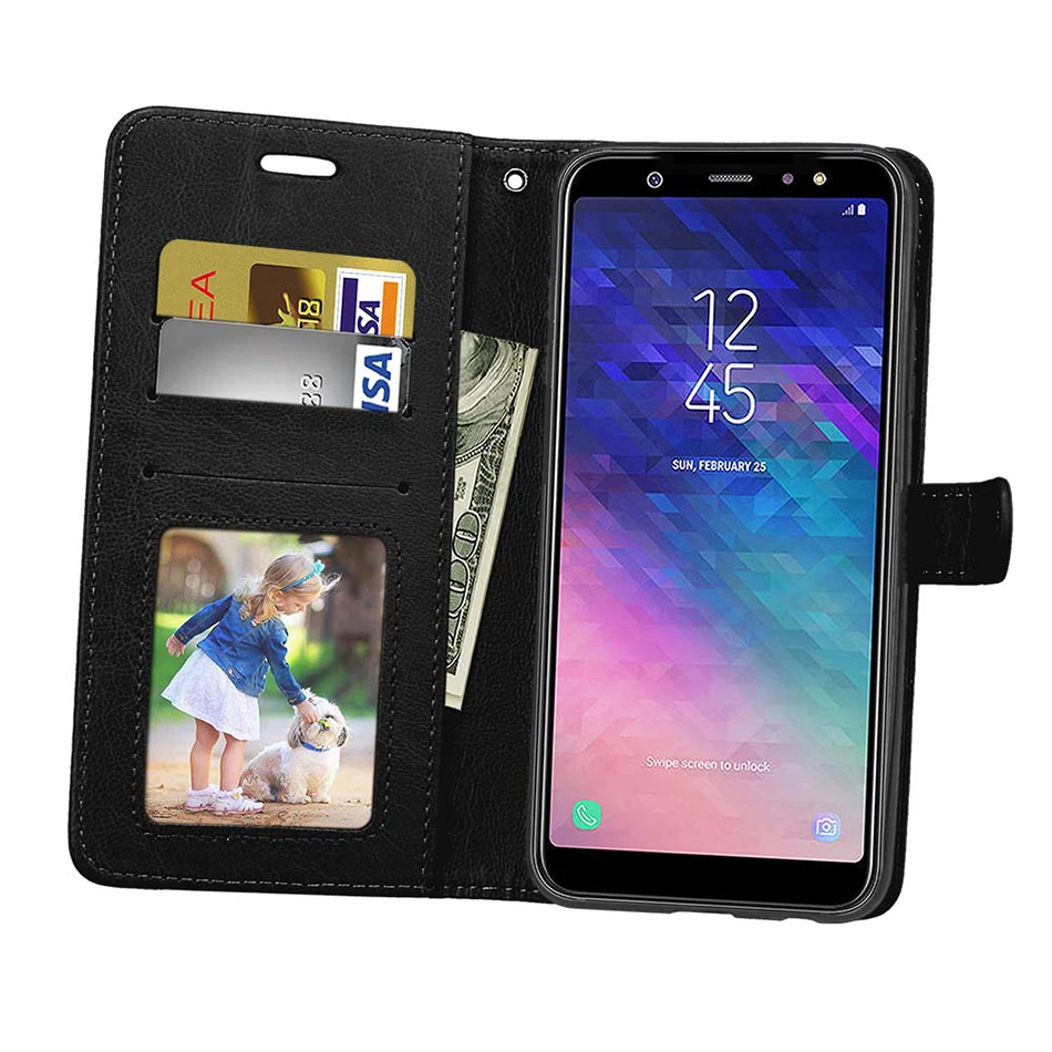 Кожаный чехол для samsung J2, чехол для Galaxy J7 Core Neo J1 Mini Ace J7 Perx J727 J8, чехлы-Флип с отделением для карт