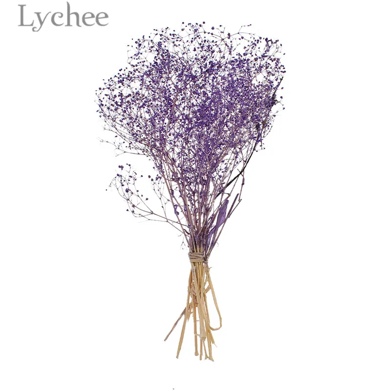Lychee Life натуральный гипсофиловый букет из сушеных цветов декоративный цветок для рождественской елки Украшение Дома