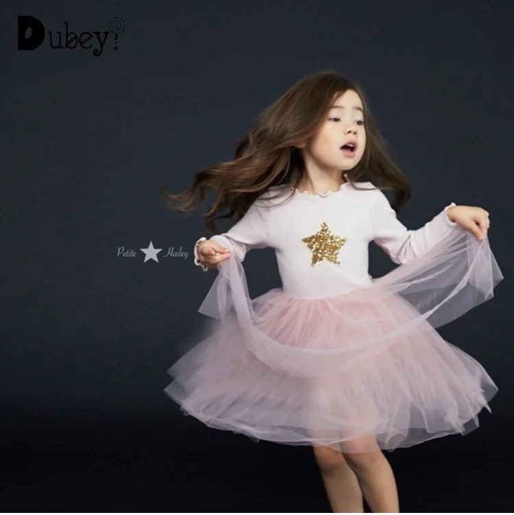 Dropshipping New 2018 Hot Selling Autumn Winter Baby Girl Knitting Embroidered Tutu Dress kids girl elegant evening dress | Детская