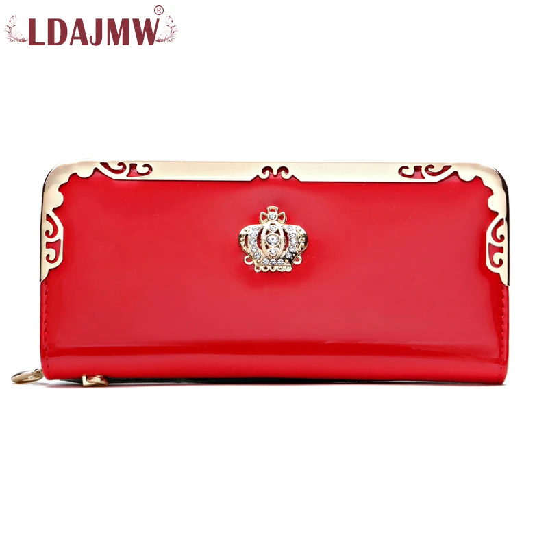 LDAJMW модные длинные женские кошельки с короной Женский держатель для ID карт