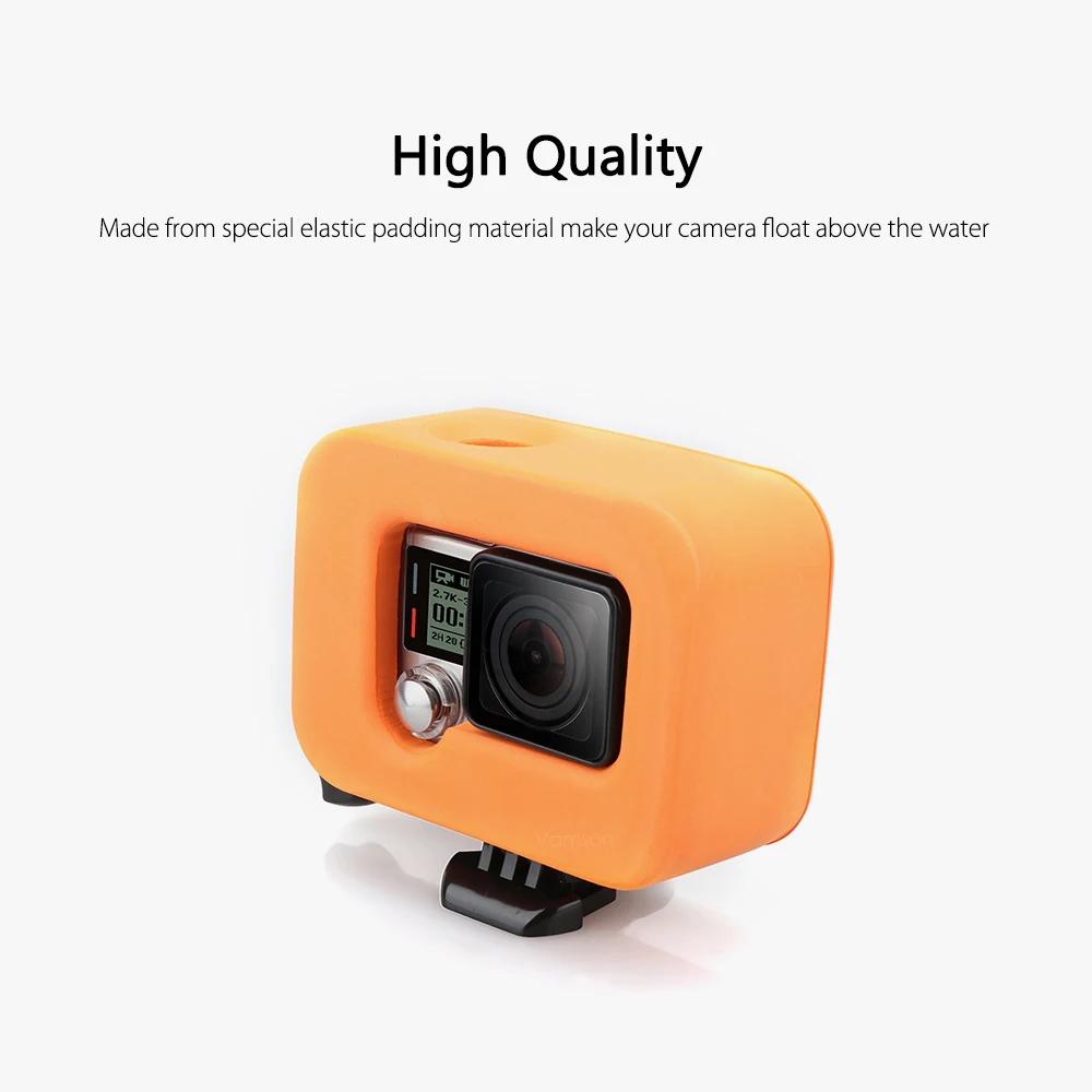 Чехол Vamson для Go pro Floaty оранжевый чехол GoPro Hero 4 3 +|for gopro hero|gopro herocover |