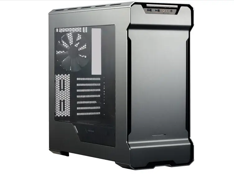 Алюминиевый Чехол для компьютера PHANTEKS 515E ATX(поддержка 2x280 с водяным охлаждением/Откидная алюминиевая боковая панель/с 3 бесшумными вентиляторами - Цвет: Titanium ash
