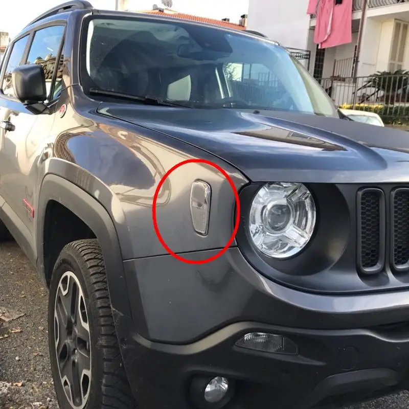 Для Jeep Renegade 2014-2019 стороны отражения WarningTurn сигнал светильник для Ренегат спереди