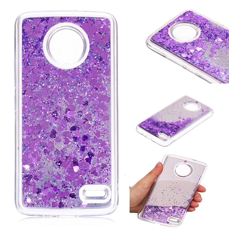 Case for Moto E4 Plus E5 Quicksand Back Cover Bling mirror Motorola X4 2017 Eurasian version |