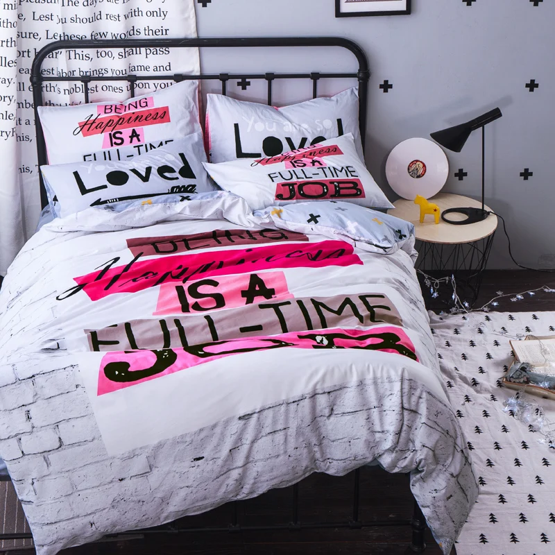 Благородный комплект постельного белья из 4 предметов 100% высококачественный