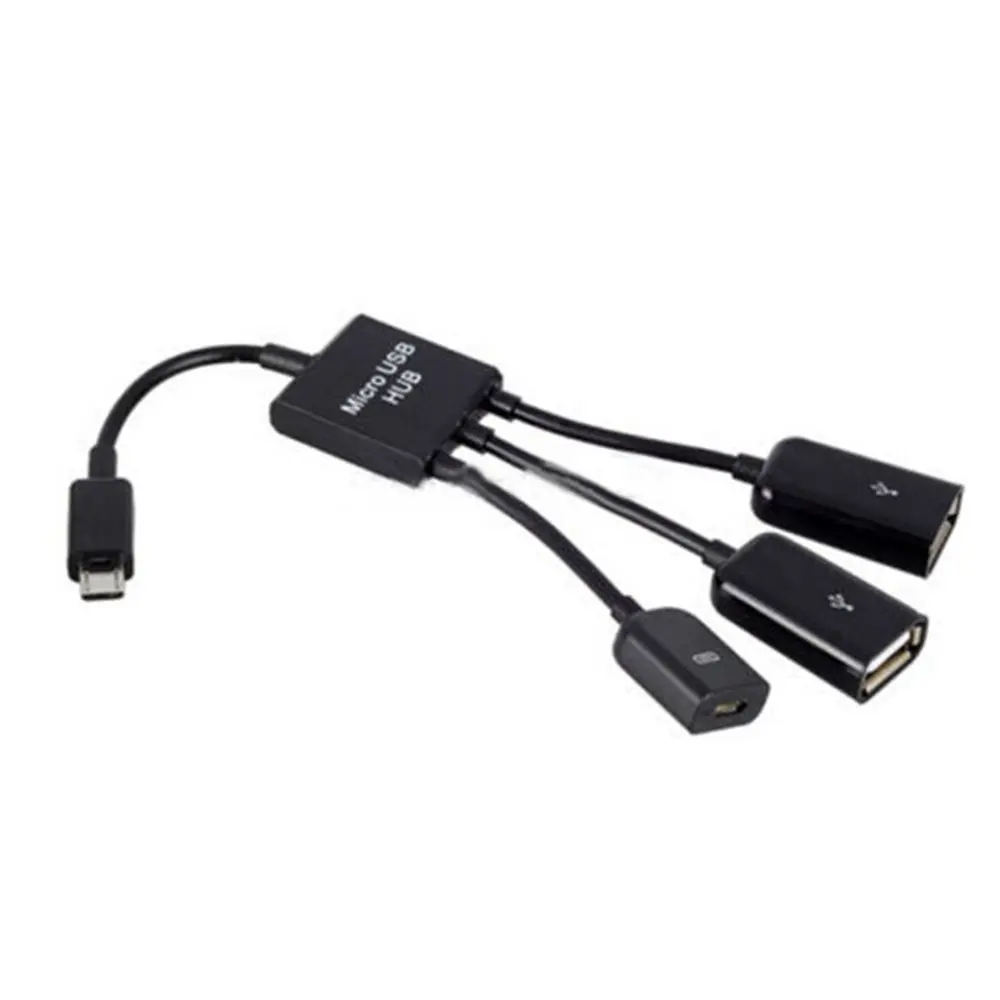 3 в 1 Мужской и Женский двойной Micro USB 2 0 хост OTG Кабель-адаптер | Электроника