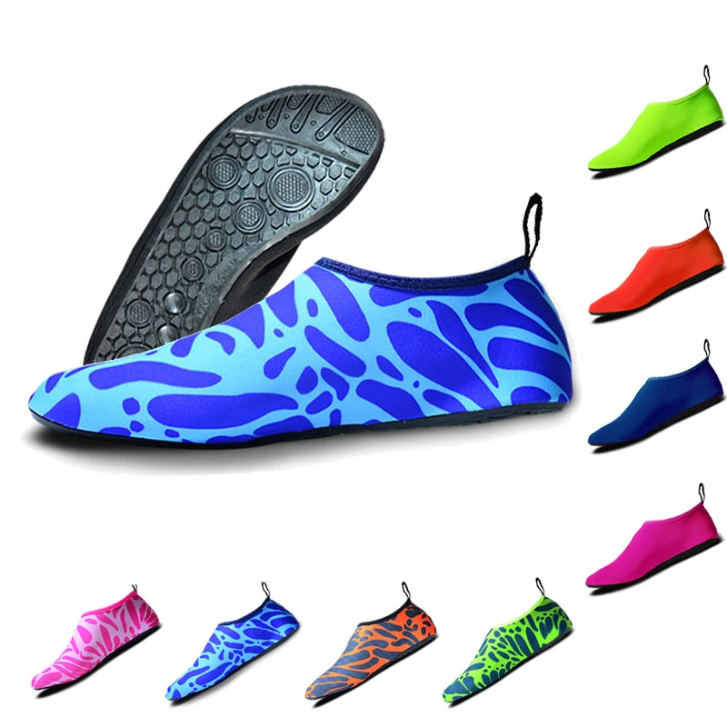 QEJEVI/Лидер продаж пляжная обувь для плавания женская и мужская морские носки без