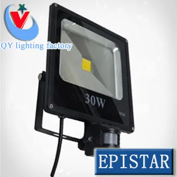 

50pcs/LOT 10W 20W 30W 50W DC 12V 24V LED flood light PIR Motion sensor Induction LED Spotlights