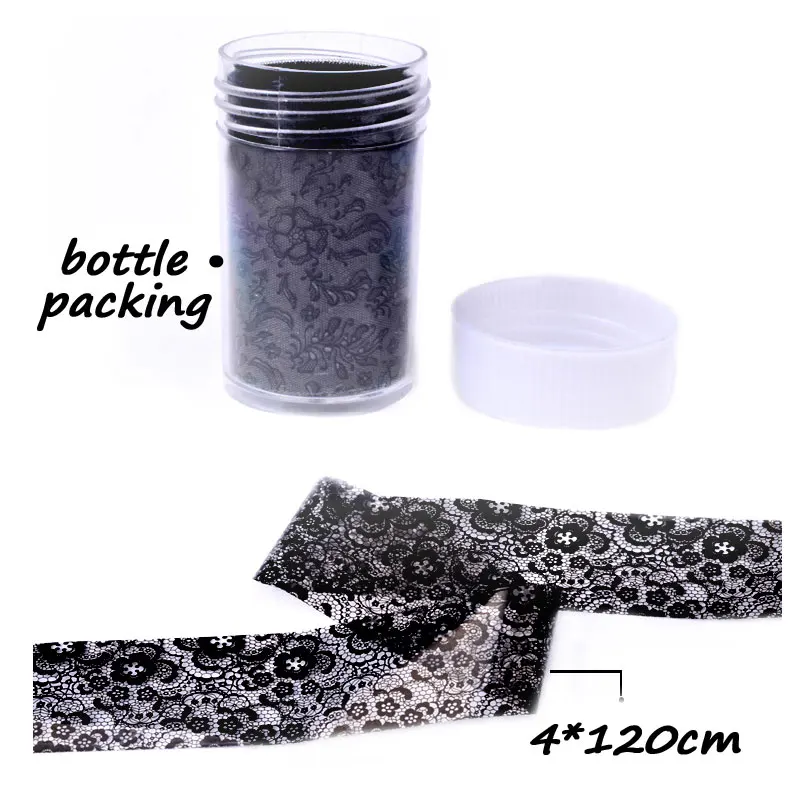 

1pcs Sexy Black Lace Nail Art Foil Sticker Paper Flower Design Nail Tips Decorations Manicure Tool