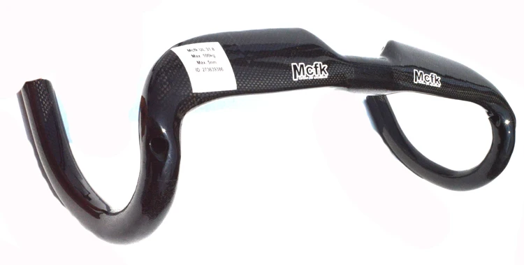 Mcfk Superlight полный 3K Углеродное волокно руль велосипеда запчасти AERO 31 8 мм 400 420 440