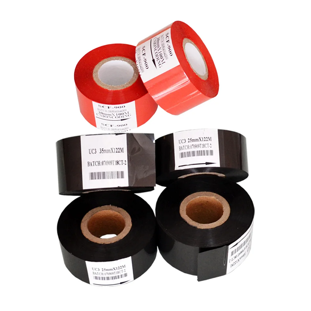 

Black Width 35mm length 120M foil printer ribbon for packing plastic bags