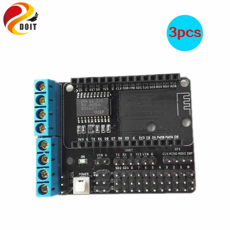 NodeMCU щит для платы двигателя L293D ESP 12E из ESP8266 esp Набор diy радиоуправляемая игрушка