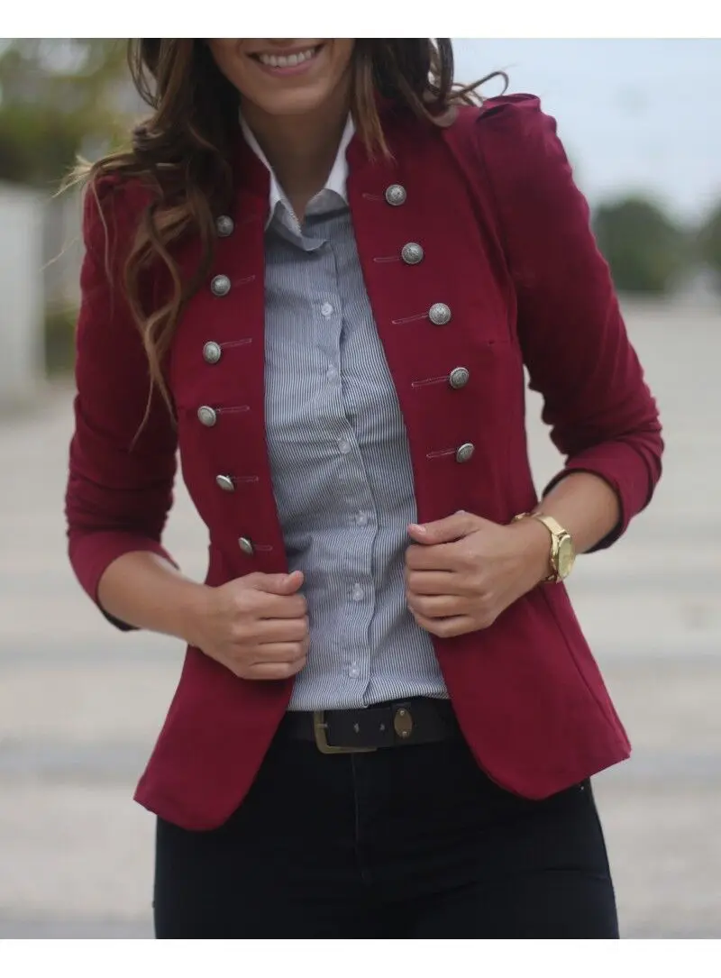 

2019 Spring Autumn Fashion Blazer Jacket Women Suit European Work OL Thin Suit Blazer Long Sleeve Mujer Blazer Outerwear 13