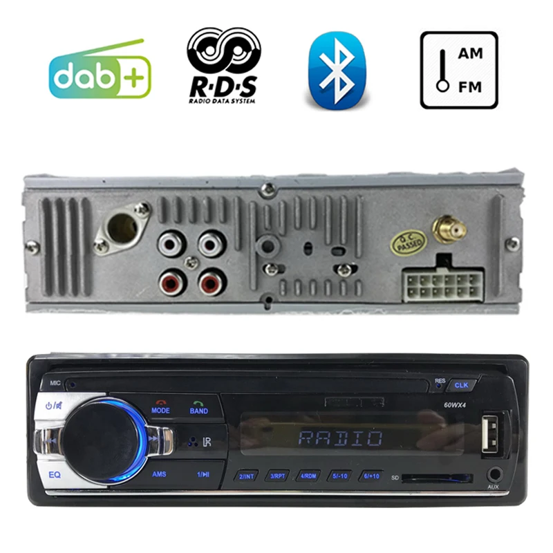 FM AM AUX DAB + Bluetooth USB слот для sd карты радио кассетный плеер 1 DIN RDS LCD дисплей