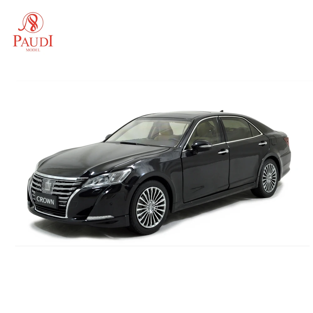 1/18 1:18 1 18 Масштаб Toyota Crown 2015 черная статическая имитация литых под давлением