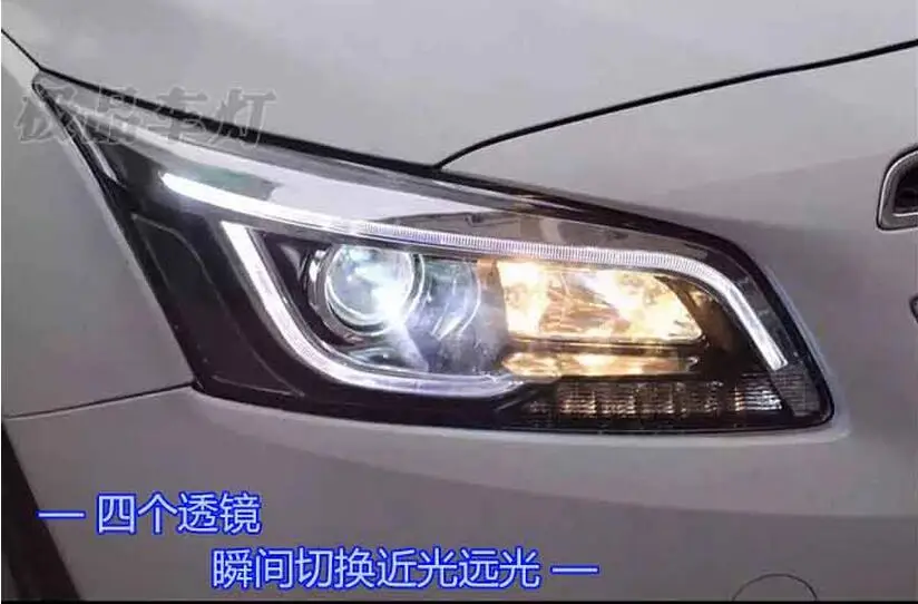 2 шт. бампер лампа для chevrolet Cruze фар 2015 2016 год DRL Bi Xenon объектив HI LO габаритный СВЧ