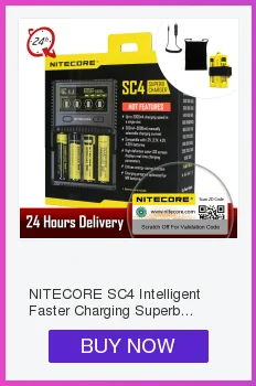 Бренд Nitecore D4 Digi зарядное устройство lcd интеллектуальная схема глобальная страховка Li-Ion 18650 14500 16340 26650 зарядное устройство